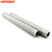 Hnegko personalizado químico sinterizado poroso aço inoxidável microns de tubo sem costura Filtro de metal poroso Pem 316 l Tubulação de filtro